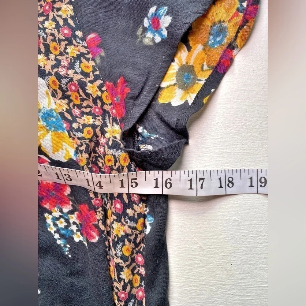 Hollister Y2K Baby Doll Patchwork Bohemian Floral Top - Picture 11 of 14